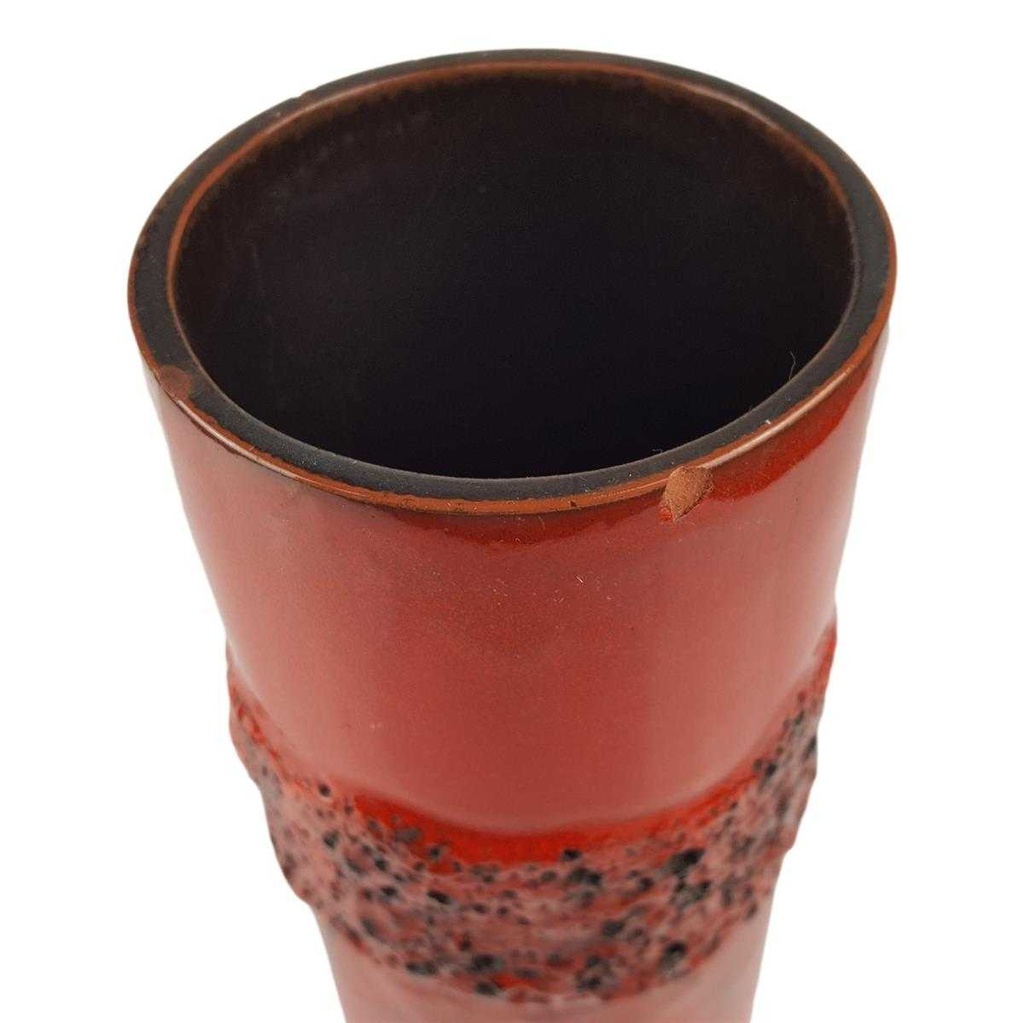[458166606] Blumenvase 27 cm Rot gebraucht - gut Bild 3