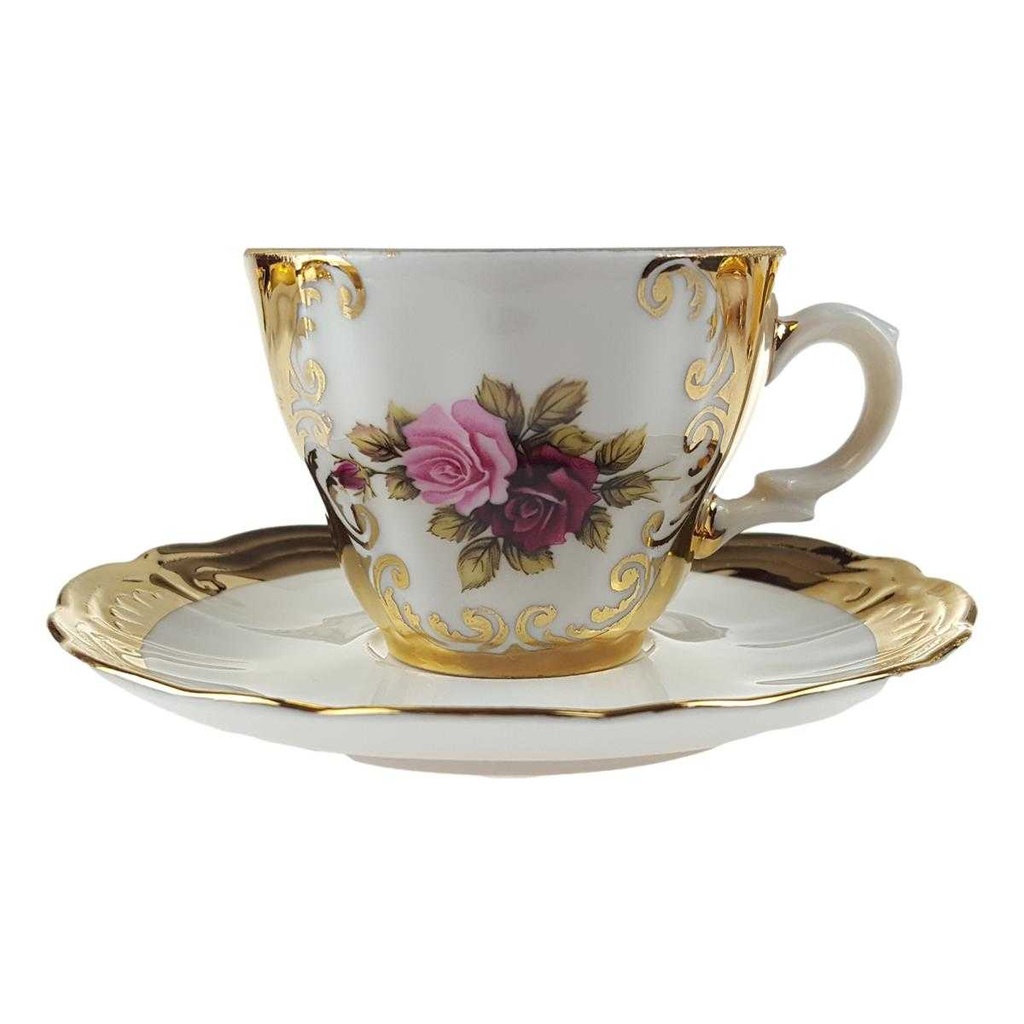[458166620] Mokkaservice Golddekor Blumen gebraucht - sehr gut Bild 8