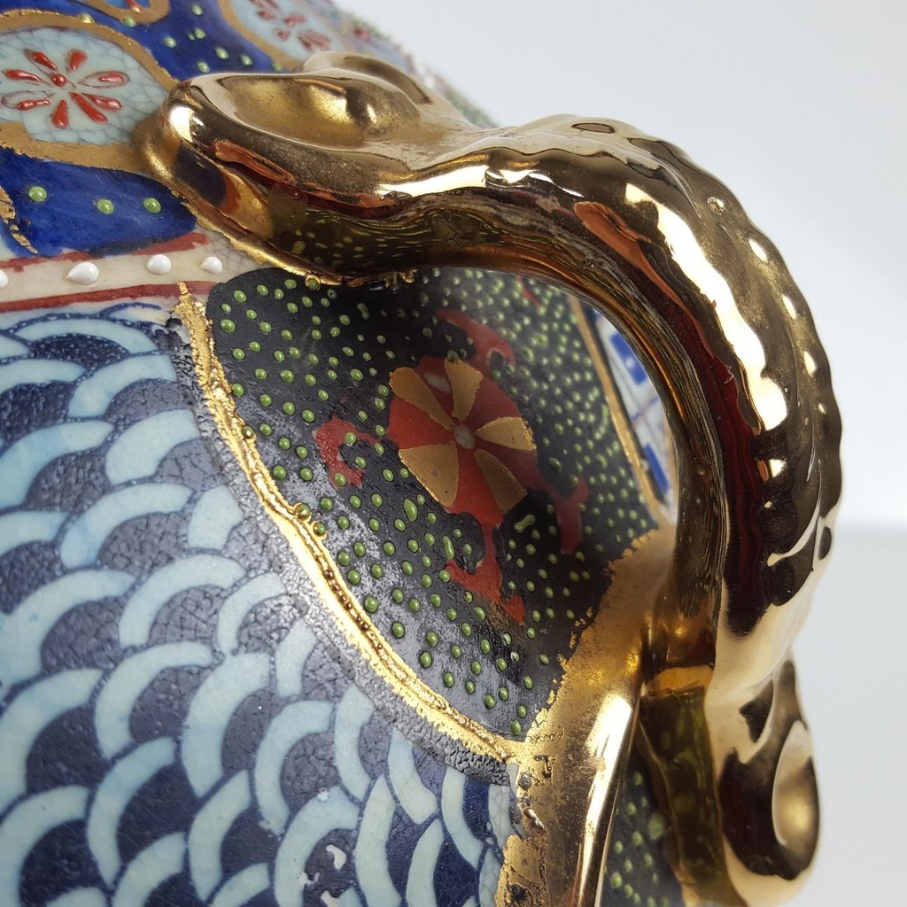 [458166626] Porzellan Vase 30,7 cm China Henkelvase Bild 5