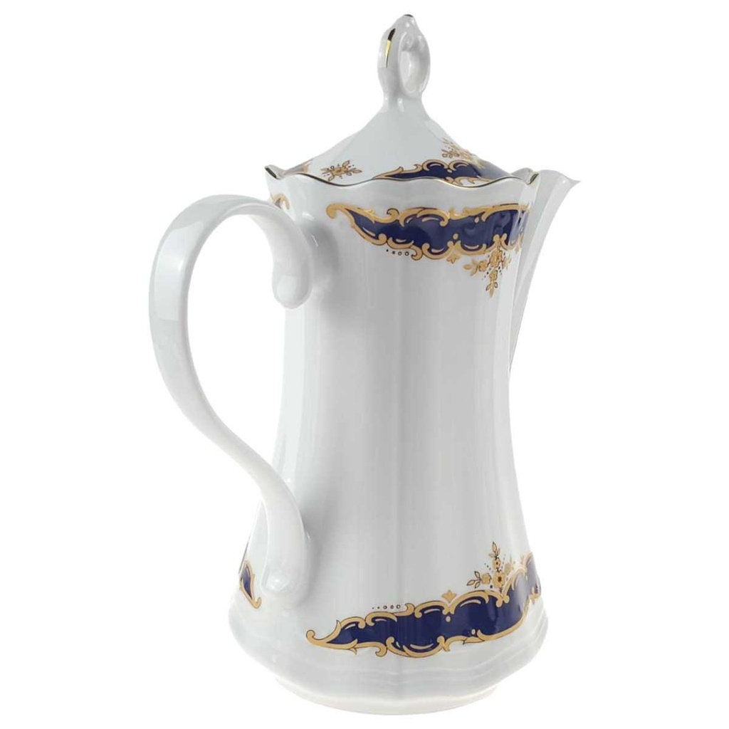 [458166627] Kaffeekanne 1,2 L Retsch Wunsiedel Kobalt mit Goldbordüre gebraucht - sehr gut Bild 2