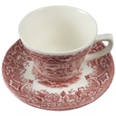 [45816664] Kaffeetasse mit Untertasse Tasse Grindley Homeland Rot gebraucht - gut Bild 2