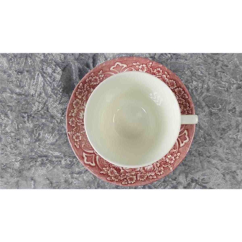 [45816664] Kaffeetasse mit Untertasse Tasse Grindley Homeland Rot gebraucht - gut Bild 3