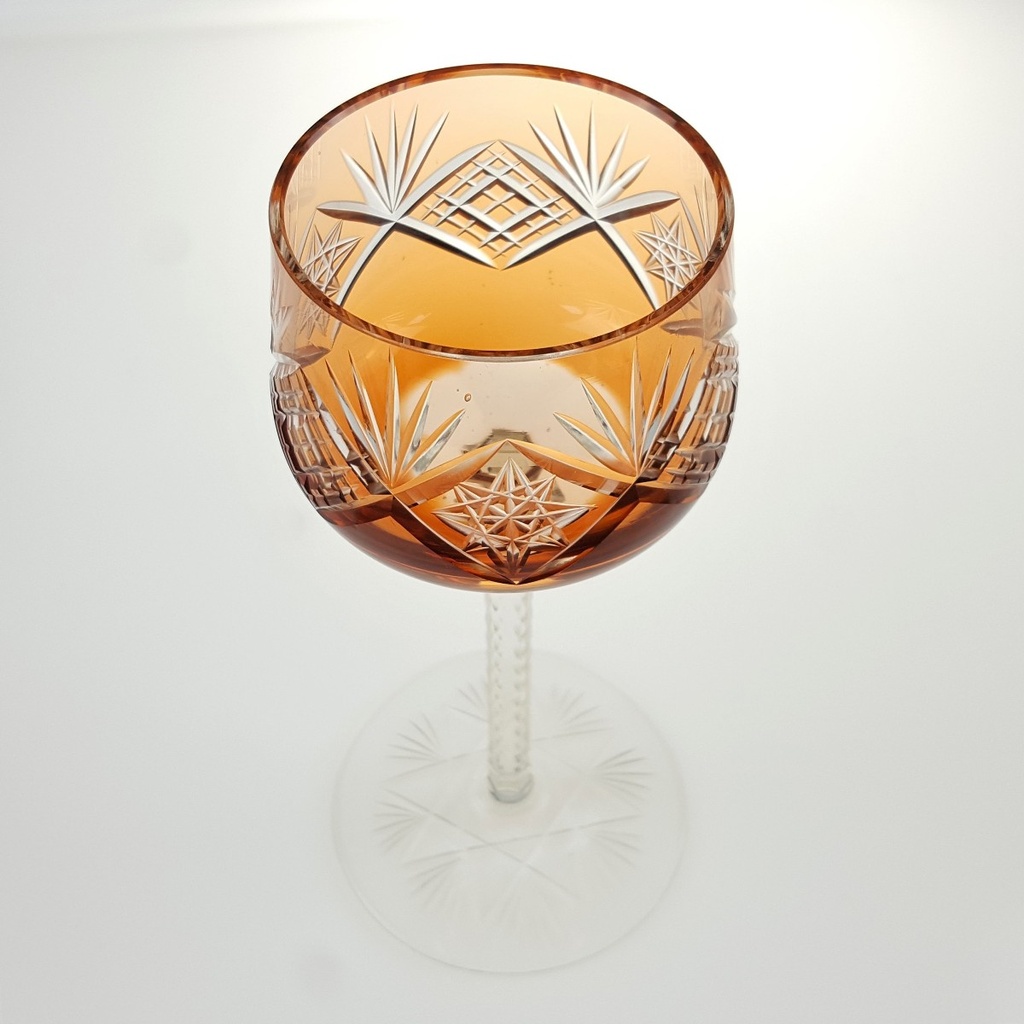 [458166642] Weinglas Weinrömer Römerglas Überfangglas Orange gebraucht - sehr gut Bild 2