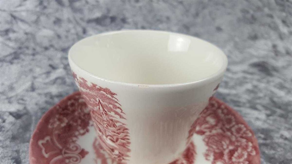 [45816665] Kaffeetasse mit Untertasse Tasse Grindley Homeland Rot gebraucht - akzeptabel Bild 4