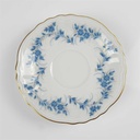 [458166652] Mokkatasse mit Untertasse Sammeltasse Goldrand 2tlg Weimar Porzellan Blumendekor Blau Blumen gebraucht - sehr gut Bild 5
