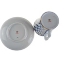 [458166658] Kaffeebecher mit Untertasse 2tlg Lomonosov Porzellan Kobaltnetz Gold gebraucht - neuwertig Bild 5