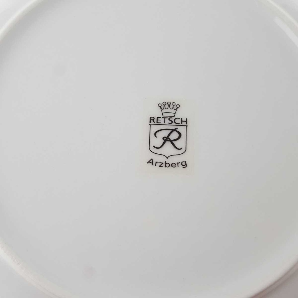 [2119242] 5er Set Kuchenteller 19 cm Arzberg Retsch Weiß gebraucht - gut Bild 5