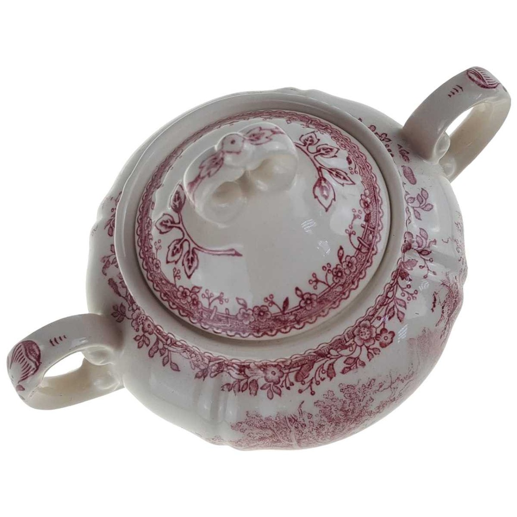 [458166692] Zuckerdose groß Villeroy & Boch Burgenland Rot Bild 2