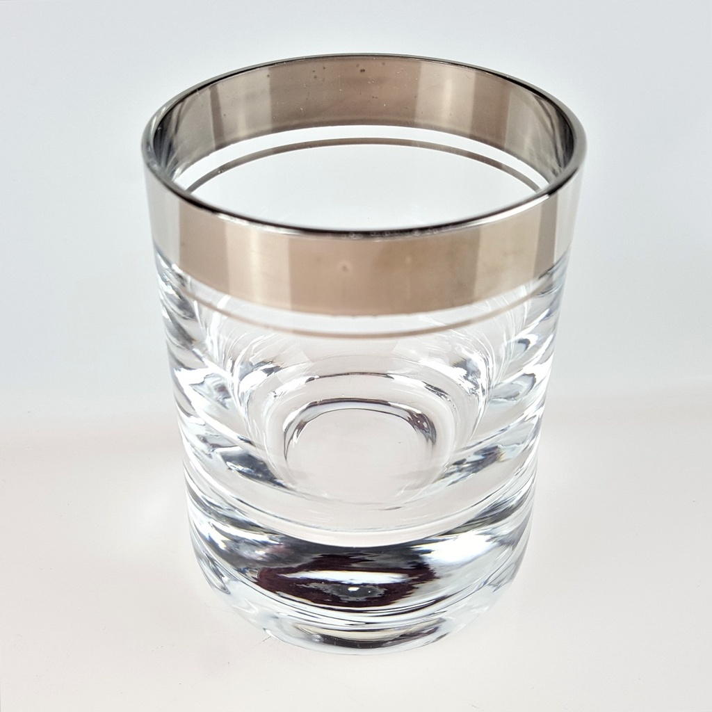 [458166694] Whiskeyglas Schnapsglas Thomas Porzellan Platinrand Transparent W.Germany Germany gebraucht - gut Bild 2