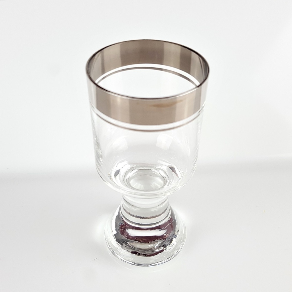 [458166698] Schnapsglas Thomas Porzellan Platinrand Transparent Germany gebraucht - sehr gut Bild 2