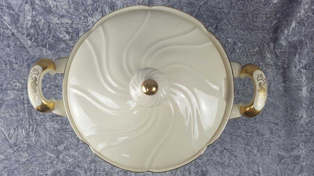 [45816670] Suppenterrine Suppenschüssel Golddekor 3,8 L Eschenbach Elfenbein 05627 Beige gebraucht - sehr gut Bild 3
