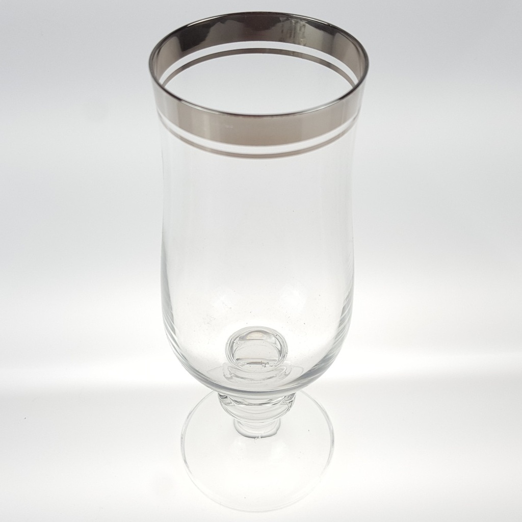 [2119248] Bierglas Thomas Porzellan Platinrand Transparent Germany gebraucht - sehr gut Bild 2