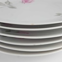 [2119252] 6er Set Speiseteller Essteller 24,2 cm Schaller Rosendekor Bavaria gebraucht - gut Bild 3