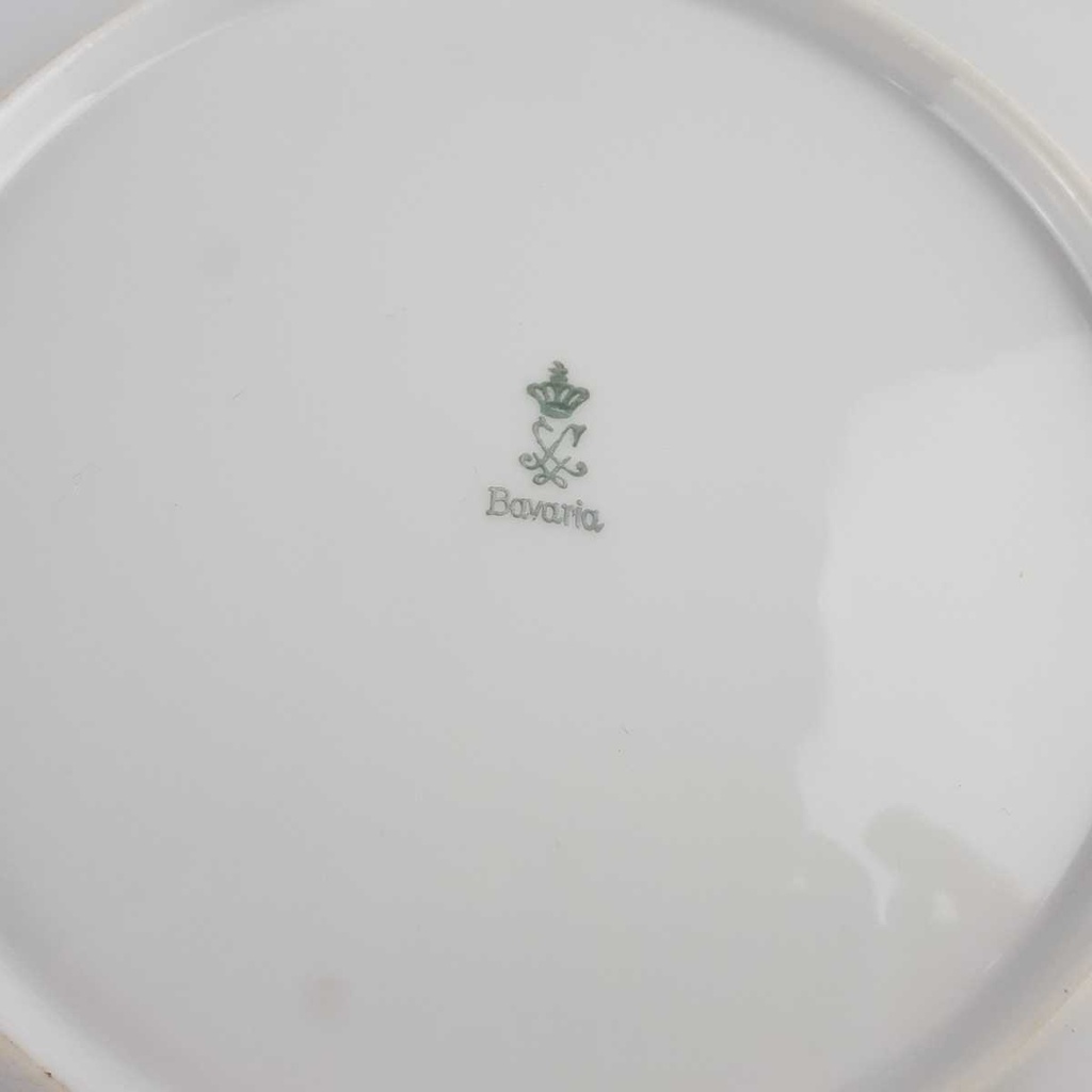 [2119252] 6er Set Speiseteller Essteller 24,2 cm Schaller Rosendekor Bavaria gebraucht - gut Bild 7