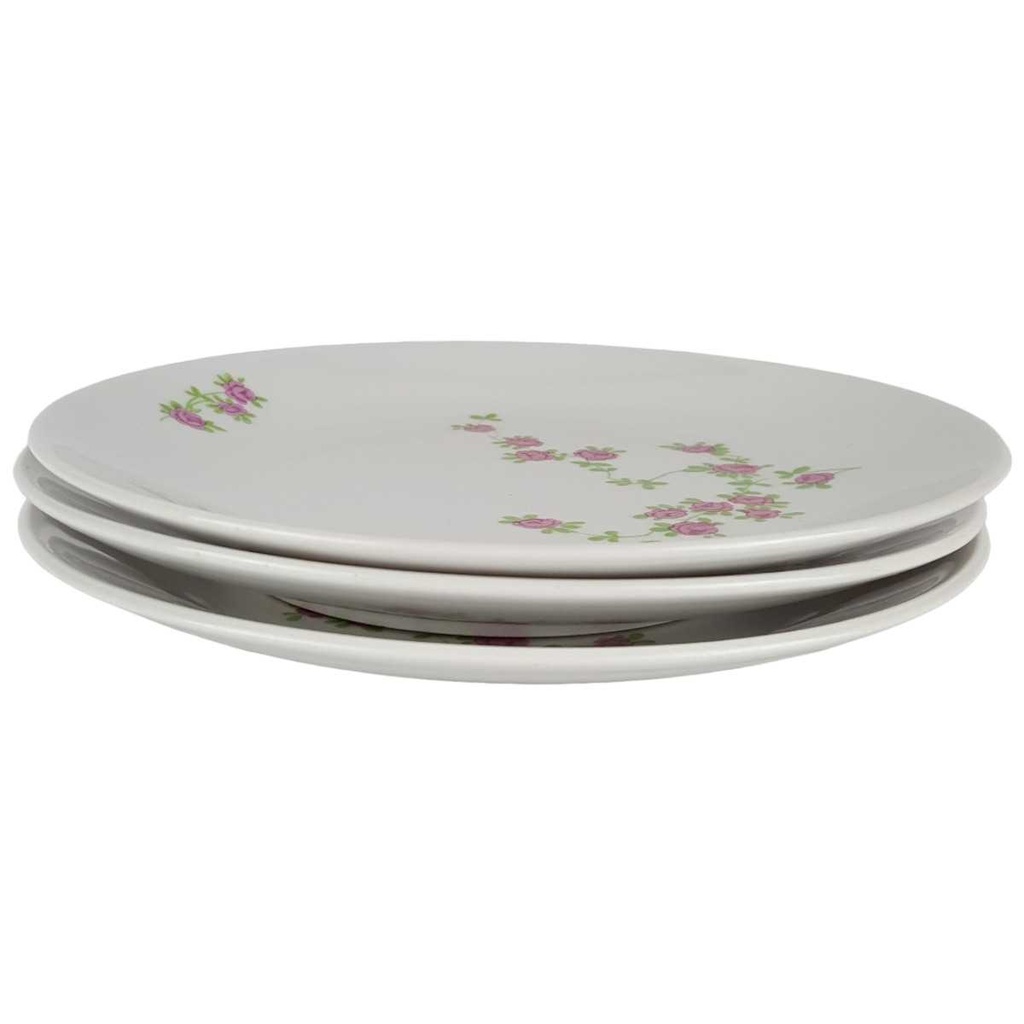 [2119253] 3er Set Kuchenteller Dessertteller 19,6 cm Kahla Streublume gebraucht - akzeptabel Bild 2