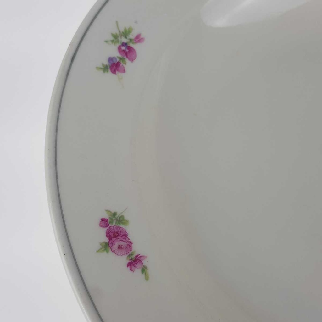[458166712] Suppenteller 24,2 cm Tielsch Altwasser Streublume elfenbein Blumen gebraucht - akzeptabel Bild 6