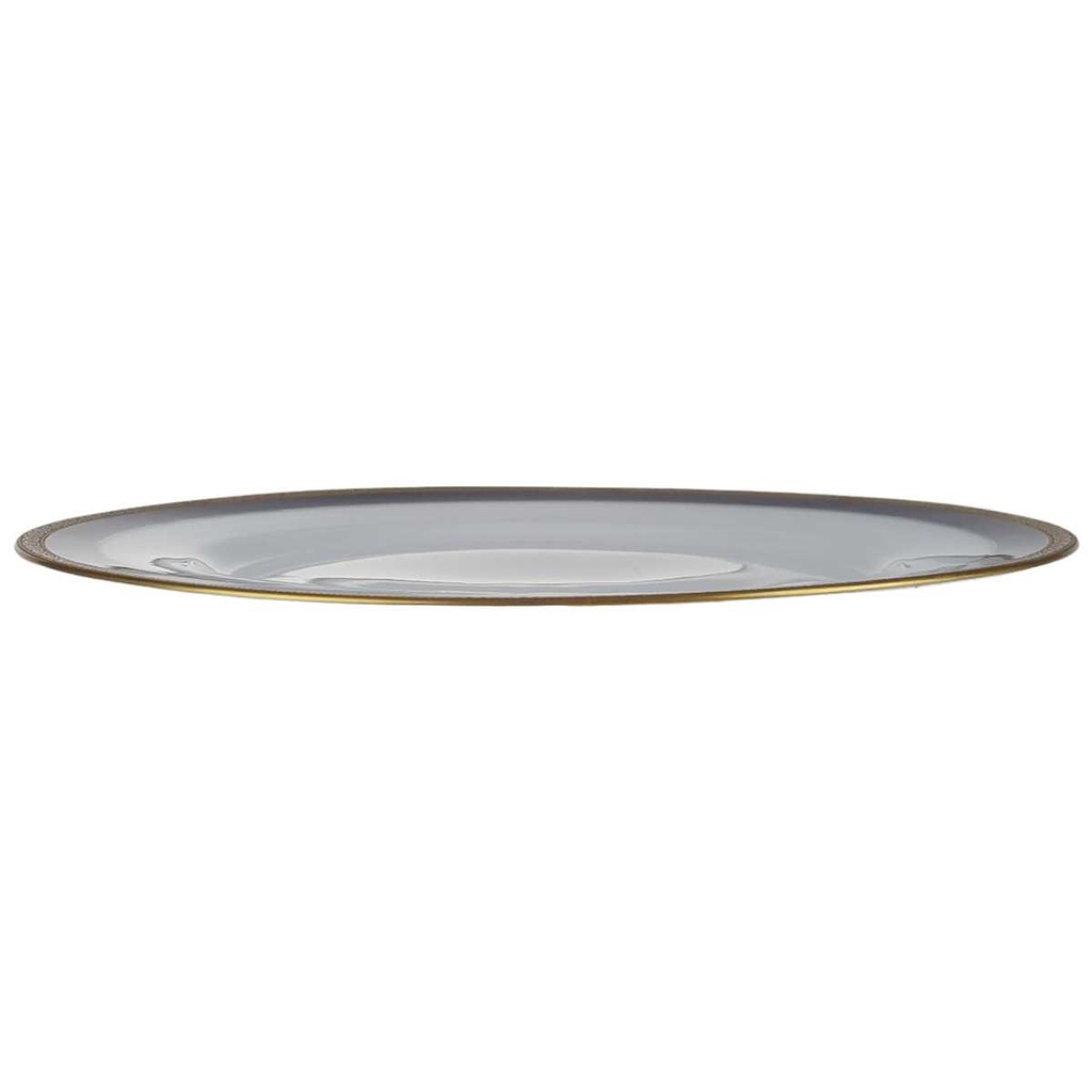 [458166714] Speiseteller Essteller Goldrand 25,2 cm Eschenbach Echt Kobalt Weiß gebraucht - gut Bild 2