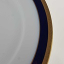 [458166714] Speiseteller Essteller Goldrand 25,2 cm Eschenbach Echt Kobalt Weiß gebraucht - gut Bild 5