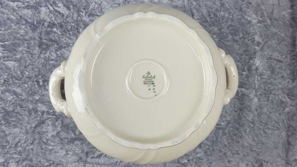 [45816672] Ragoutterrine Servierschüssel ohne Deckel Golddekor 1,8 L Eschenbach Elfenbein 05627 Beige gebraucht - gut Bild 4