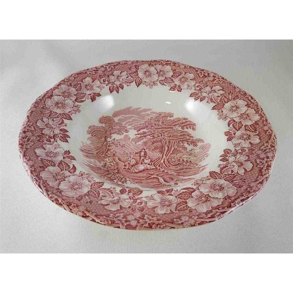 [45816673] Suppenteller 22 cm Enoch Wedgwood Woodland Rot gebraucht - neuwertig Bild 4