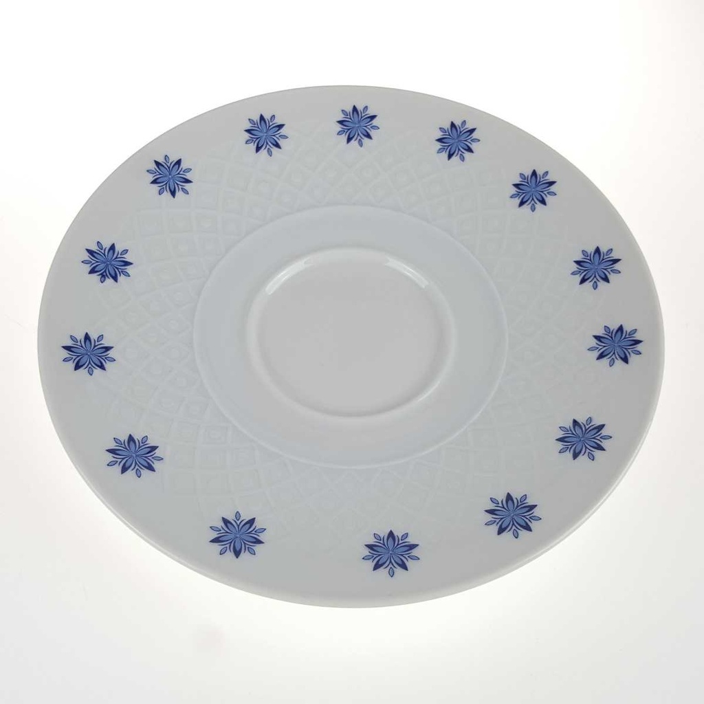 [458166734] Untertasse 16,2 cm Seltmann Weiden Annabell blaue Blume gebraucht - gut Bild 3