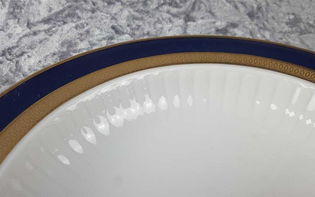 [45816676] Suppenteller Golddekor 22 cm Winterling Marktleuthen Kobaltblau Rand Blau Bild 3