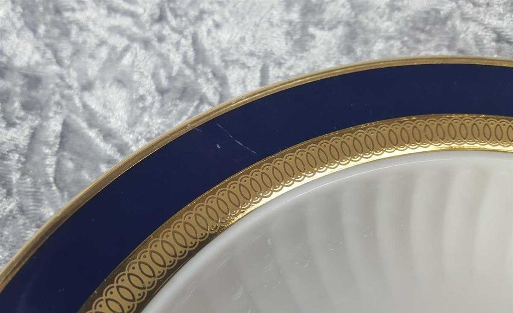 [45816676] Suppenteller Golddekor 22 cm Winterling Marktleuthen Kobaltblau Rand Blau Bild 4