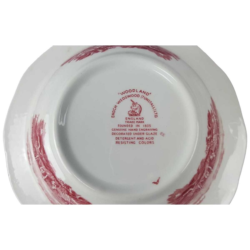 [45816680] Schüssel Servierschüssel 23,4 cm Enoch Wedgwood Woodland Rot gebraucht - gut Bild 2
