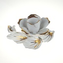 [458166817] Kerzenhalter 8 cm Rose Porzellan Deko weiß gold Bild 3
