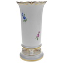 [458166818] Vase auf Tatzen 14,5 cm Meissen Blumenbouquet Bunt Gold II. Wahl gebraucht - sehr gut Bild 2