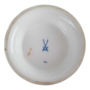 [458166818] Vase auf Tatzen 14,5 cm Meissen Blumenbouquet Bunt Gold II. Wahl gebraucht - sehr gut Bild 4