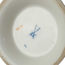 [458166818] Vase auf Tatzen 14,5 cm Meissen Blumenbouquet Bunt Gold II. Wahl gebraucht - sehr gut Bild 5