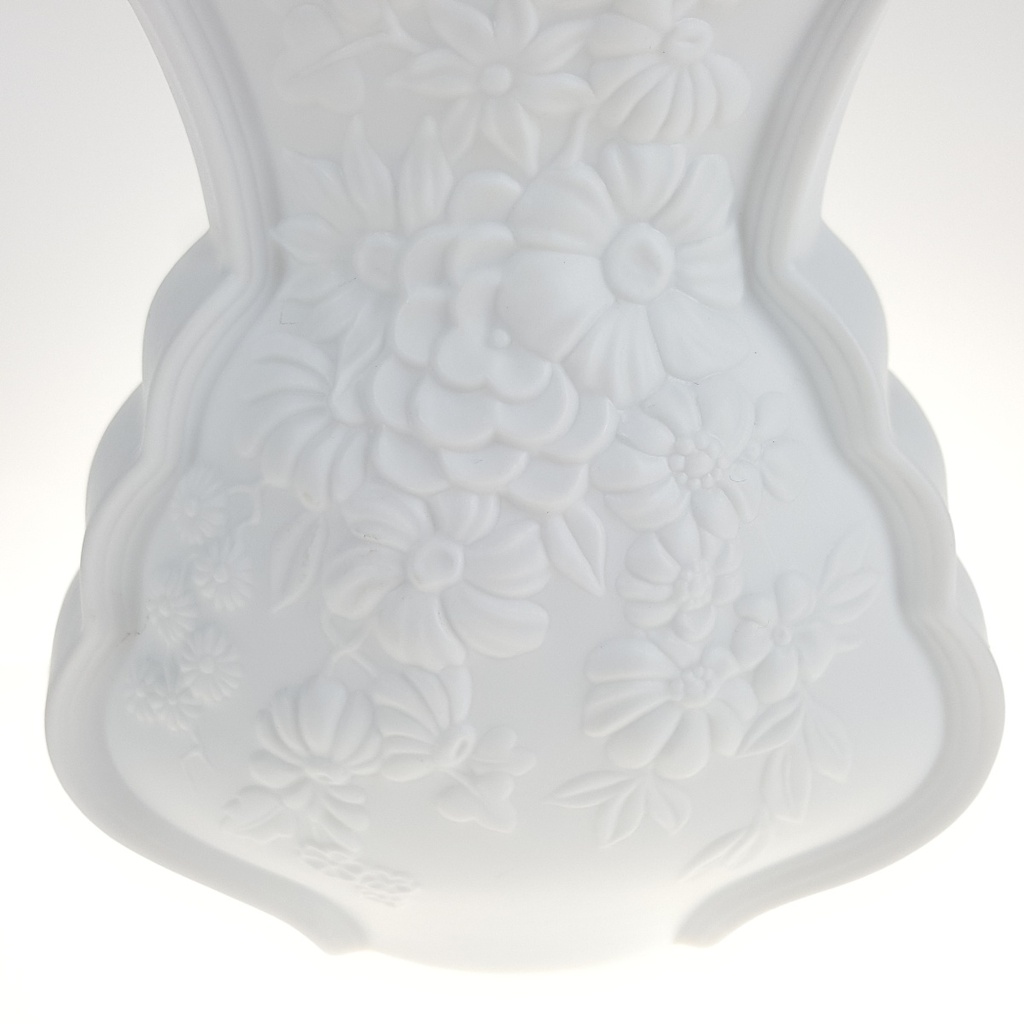 [458166819] Vase Blumenvase 14,3 cm AK Kaiser Blumendekor Weiß Blumen gebraucht - gut Bild 4