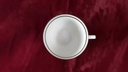 [45816693] Kaffeetasse Tasse Winterling Kirchenlamitz weiß mit Silberrand und Rillen gebraucht - gut Bild 3
