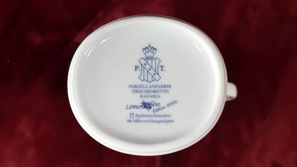 [45816708] Milchkännchen Tirschenreuth Lemon Olive 2000 Edition gebraucht - sehr gut Bild 4