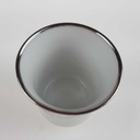 [458167143] Mokkatasse mit Untertasse Zinnhalter 3tlg Royal KPM Bavaria Platinrand gebraucht - gut Bild 6