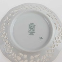 [458167144] Durchbruchteller Goldrand Durchbrucharbeit 12,5 cm Schumann Arzberg Blumendekor blaue Blume Blumen gebraucht - sehr gut Bild 5