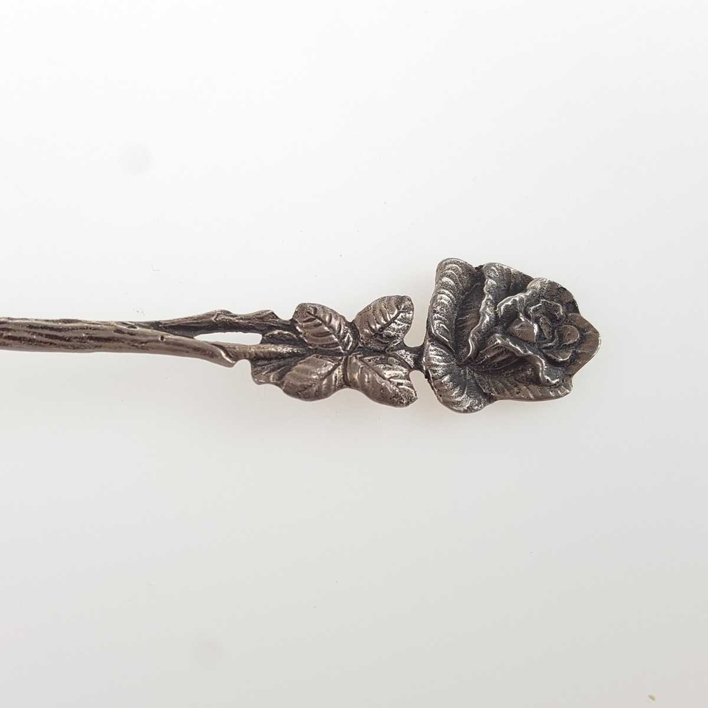 [458167153] Löffel Zuckerlöffel mit Stempel Christoph Widmann Hildesheimer Rose gebraucht - gut Bild 3