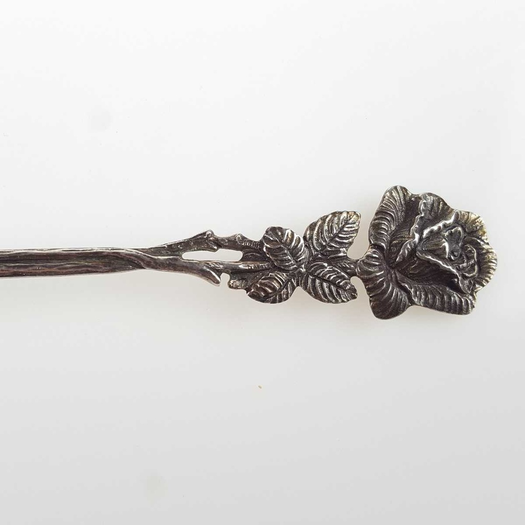[458167154] Löffel Servierlöffel mit Stempel Christoph Widmann Hildesheimer Rose gebraucht - gut Bild 4