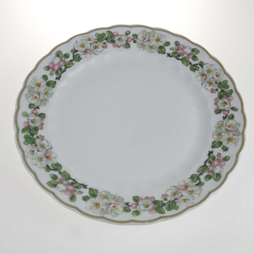 [2119257] 5er Set Speiseteller Essteller 24,3 cm Eschenbach Blumenranke gebraucht - akzeptabel Bild 4