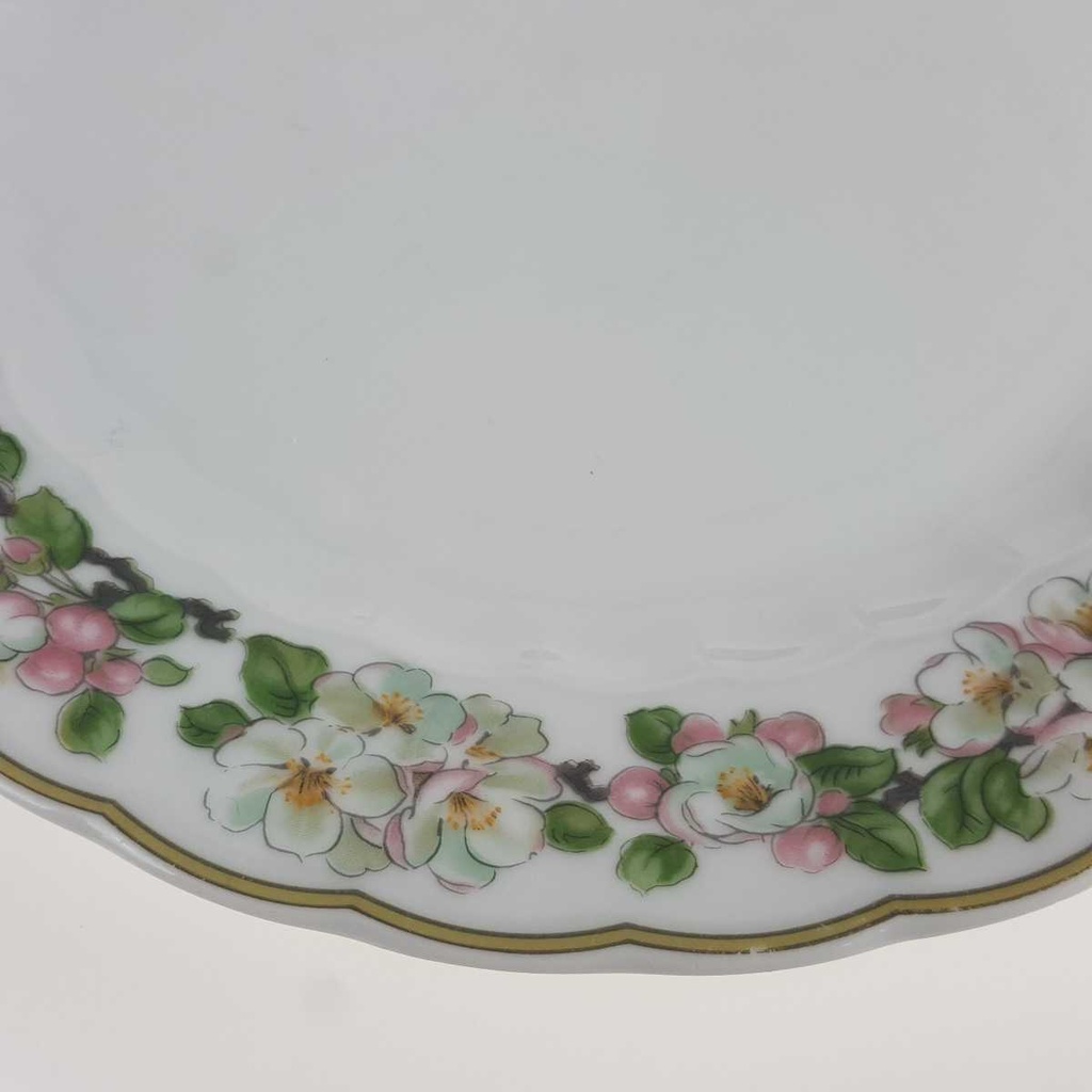 [2119257] 5er Set Speiseteller Essteller 24,3 cm Eschenbach Blumenranke gebraucht - akzeptabel Bild 5