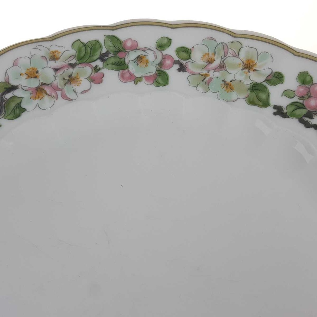[2119257] 5er Set Speiseteller Essteller 24,3 cm Eschenbach Blumenranke gebraucht - akzeptabel Bild 6