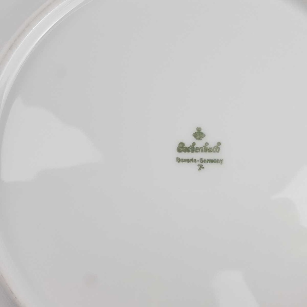 [2119257] 5er Set Speiseteller Essteller 24,3 cm Eschenbach Blumenranke gebraucht - akzeptabel Bild 8