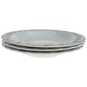 [2119258] 3er Set Suppenteller 21,8 cm Eschenbach Blumenranke gebraucht - akzeptabel Bild 2