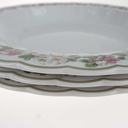 [2119258] 3er Set Suppenteller 21,8 cm Eschenbach Blumenranke gebraucht - akzeptabel Bild 3