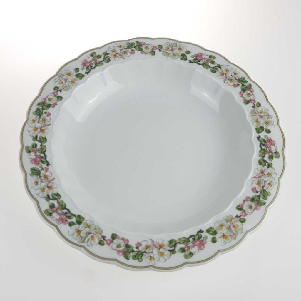 [2119258] 3er Set Suppenteller 21,8 cm Eschenbach Blumenranke gebraucht - akzeptabel Bild 4