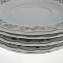 [2119259] 5er Set Untertasse 17,2 cm Eschenbach Blumenranke gebraucht - gut Bild 3