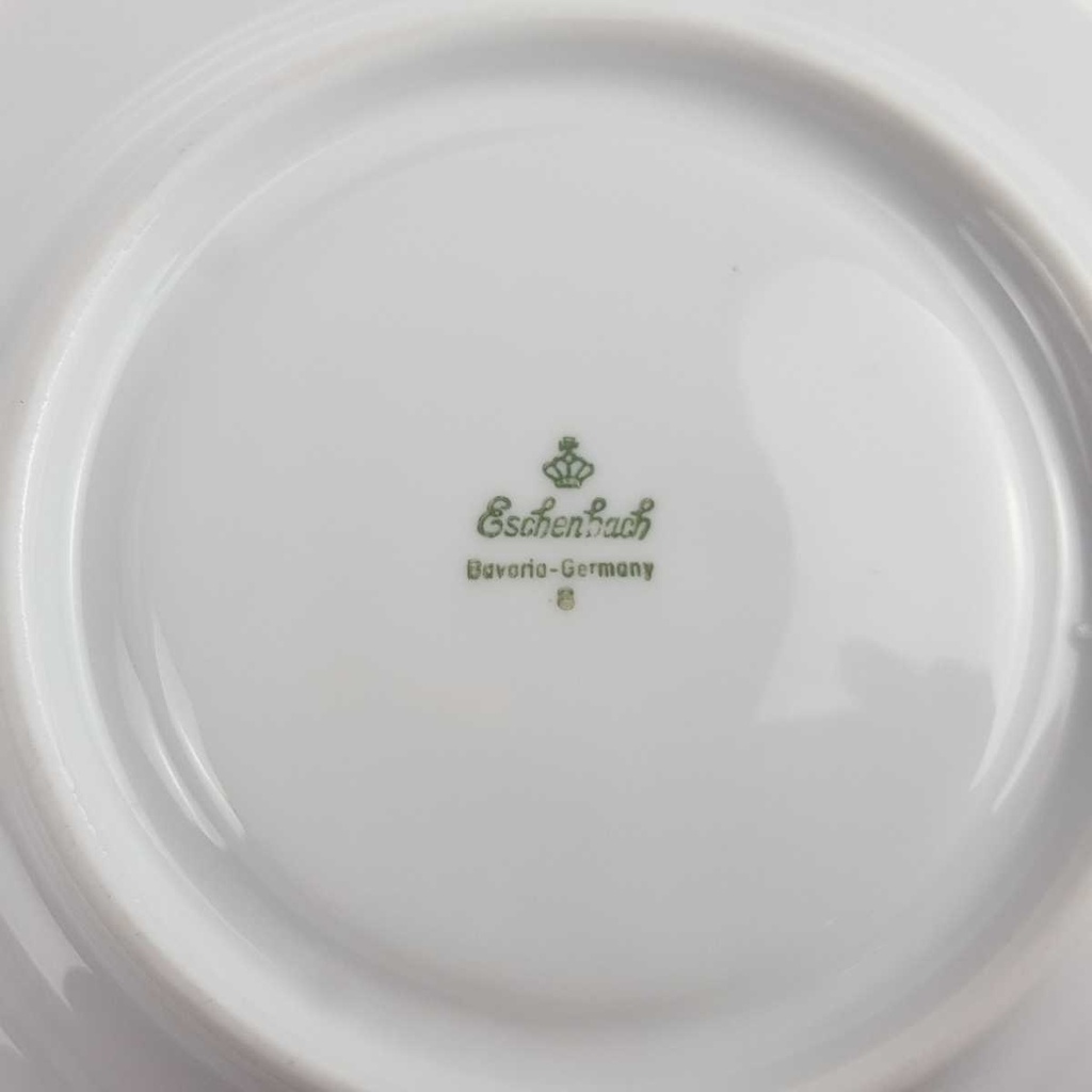 [2119259] 5er Set Untertasse 17,2 cm Eschenbach Blumenranke gebraucht - gut Bild 7