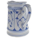 [458167177] Milchkännchen 0,3 L Bavaria Germany Indisch Blau Strohblume gebraucht - sehr gut Bild 2
