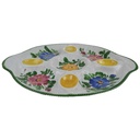 [458167185] Eierplatte Blumen Keramik Vintage/Retro-Stil Bild 2